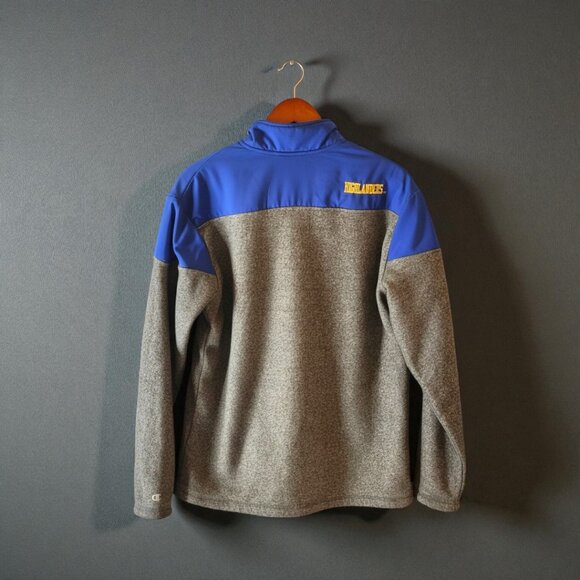 Champion UC Riverside Full Zip Jacket Men’s Medium Gray Blue Fleece Highlanders - Picture 3 of 10